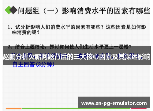 赵鹏分析欠薪问题背后的三大核心因素及其深远影响